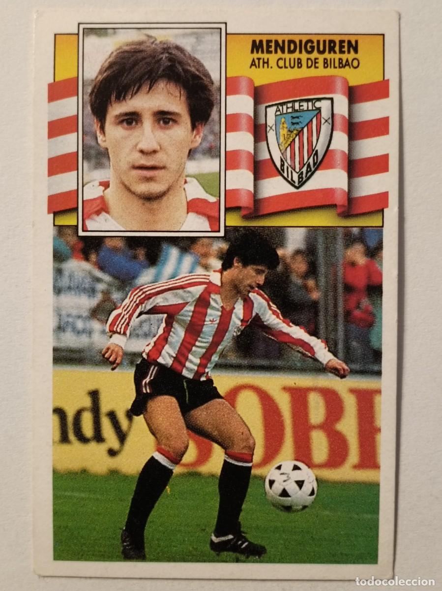 Fu&szlig;ball-Sticker: MENDIGUREN ATHLETIC BILBAO LIGA 90/91 ESTE