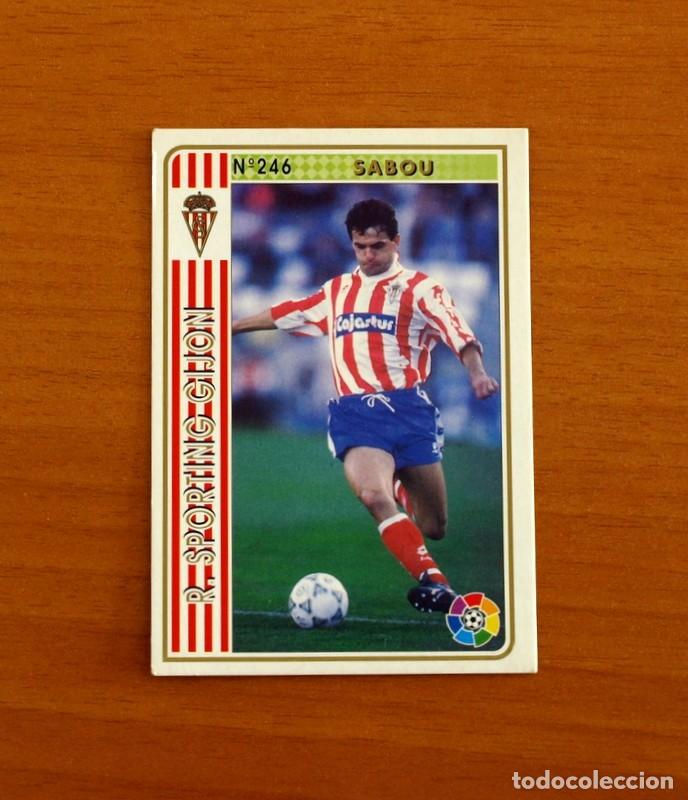 Fu&szlig;ball-Sticker: Sporting de Gij&oacute;n -N&ordm; 246 Sabou -Mundicromo Las Fichas de la Liga 1994-1995-94-95