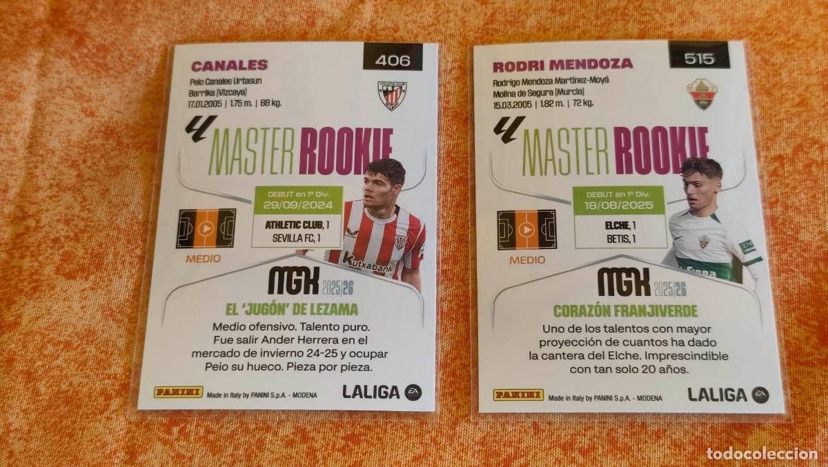 Cromos de f&uacute;tbol: Lote de 2 Master Rookie - Foto 2
