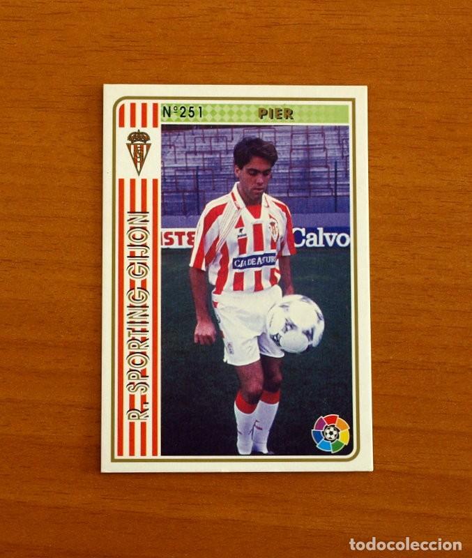 Cromos de F&uacute;tbol: Sporting de Gij&oacute;n -N&ordm; 251 Pier -Mundicromo Las Fichas de la Liga 1994-1995-94-95