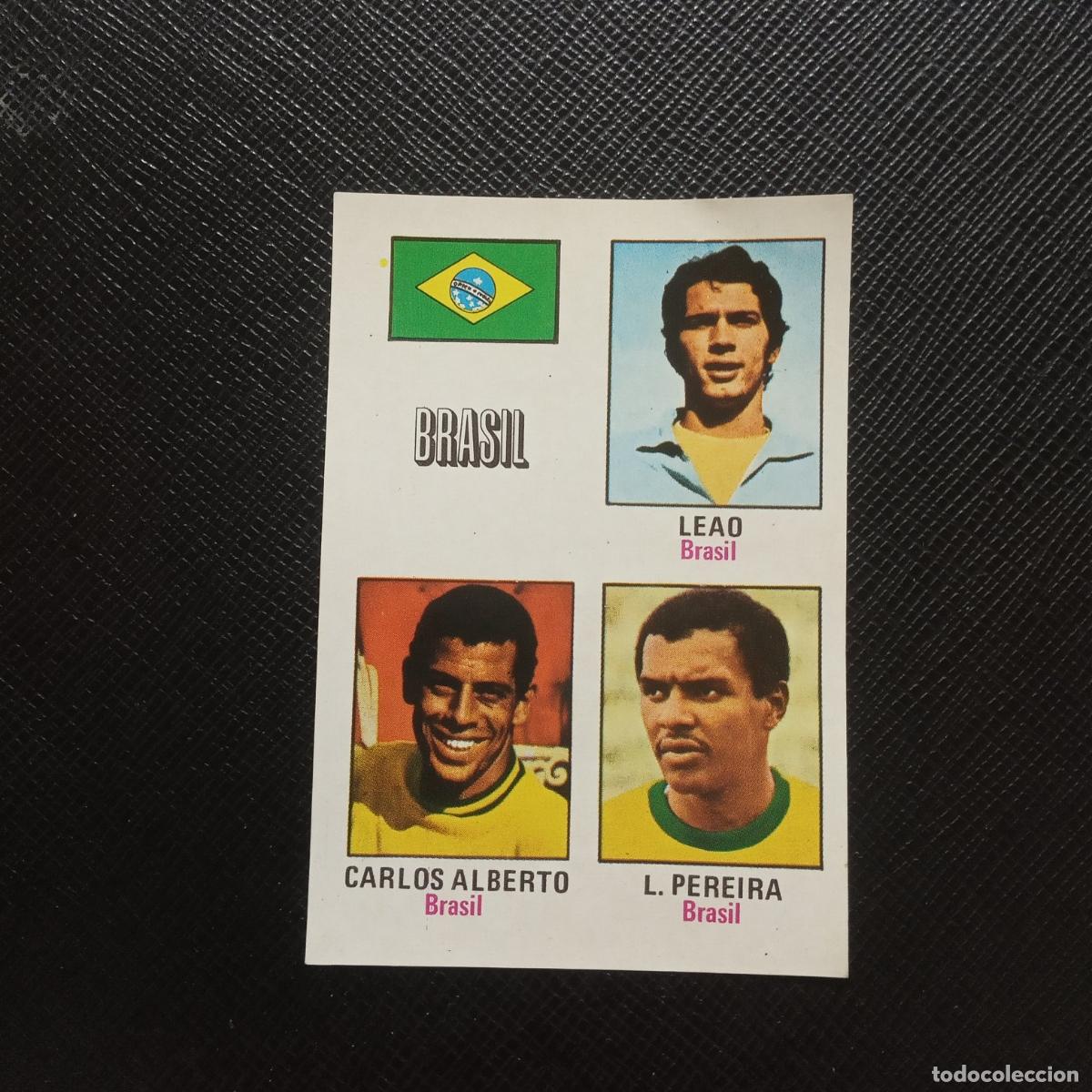 Fu&szlig;ball-Sticker: 43 CARLOS ALBERTO LEAO BRASIL FHER MUNICH 1974 CROMO MUNDIAL FUTBOL 74 - SIN PEGAR - A106 PG73