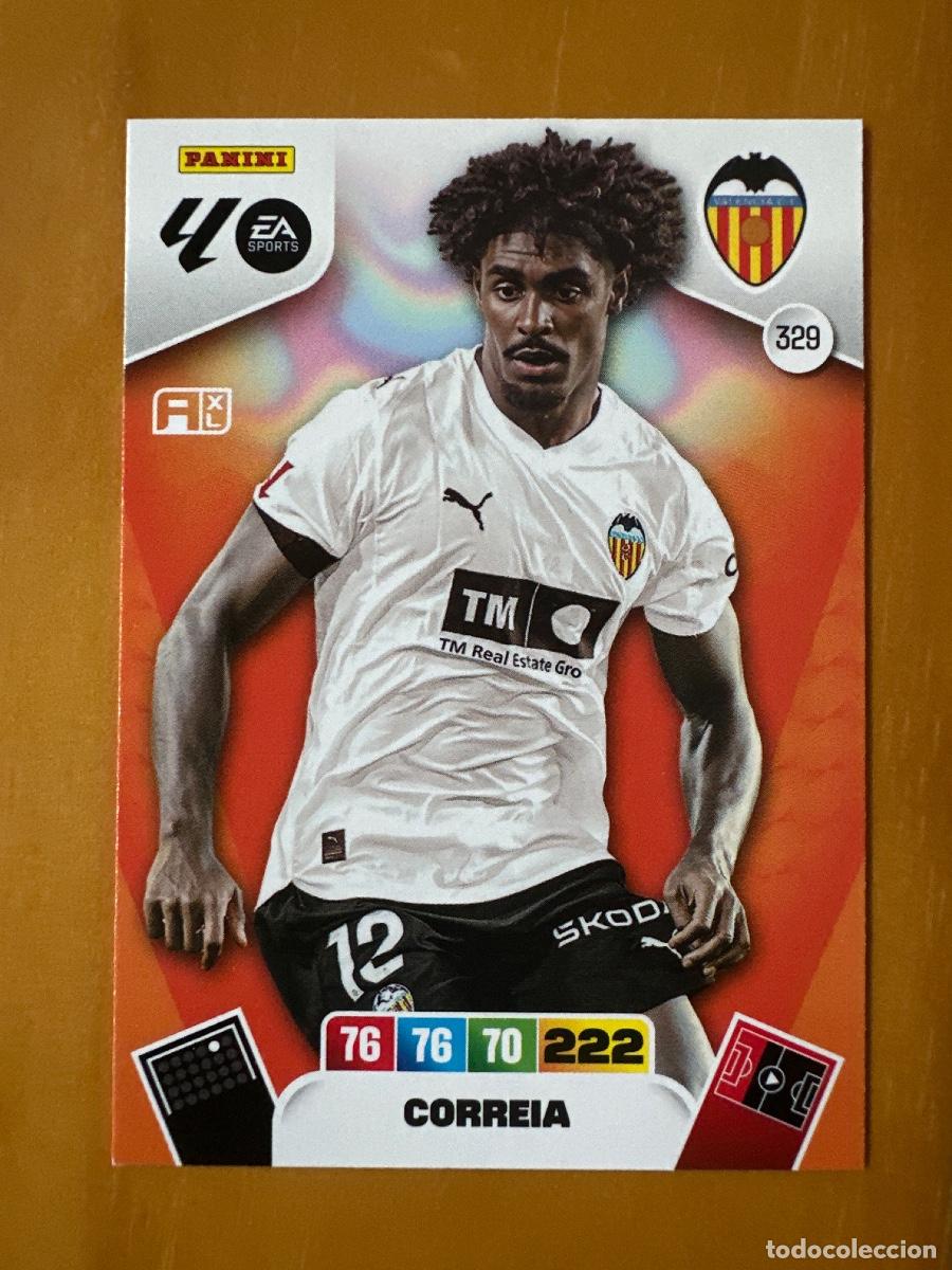 Figurine di Calcio: 329 Thierry Correia, Valencia CF, Panini Adrenalyn XL La Liga 2025 2026 25 26