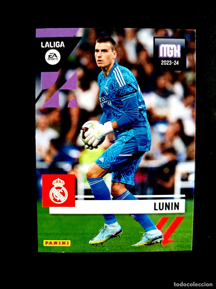 Fu&szlig;ball-Sticker: 237 LUNIN (CORREGIDO) - REAL MADRID C.F. - MEGACRACKS 2023 2024