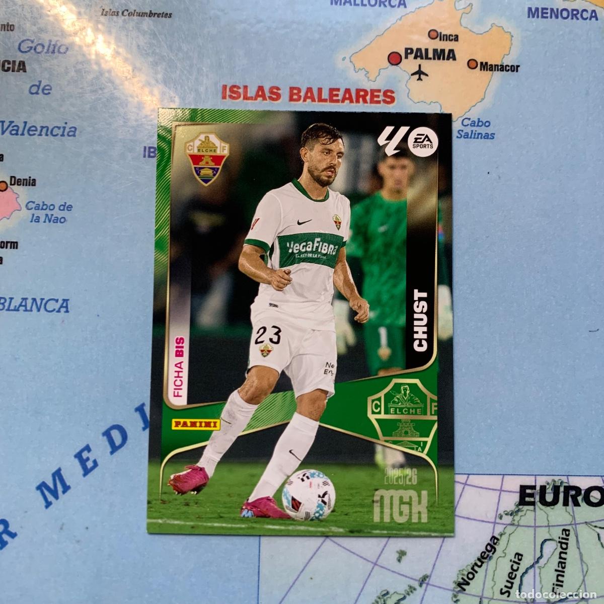Cromos de f&uacute;tbol: Chust n&uacute;mero 132 Bis del Elche megacracks 25-26 2025-2026