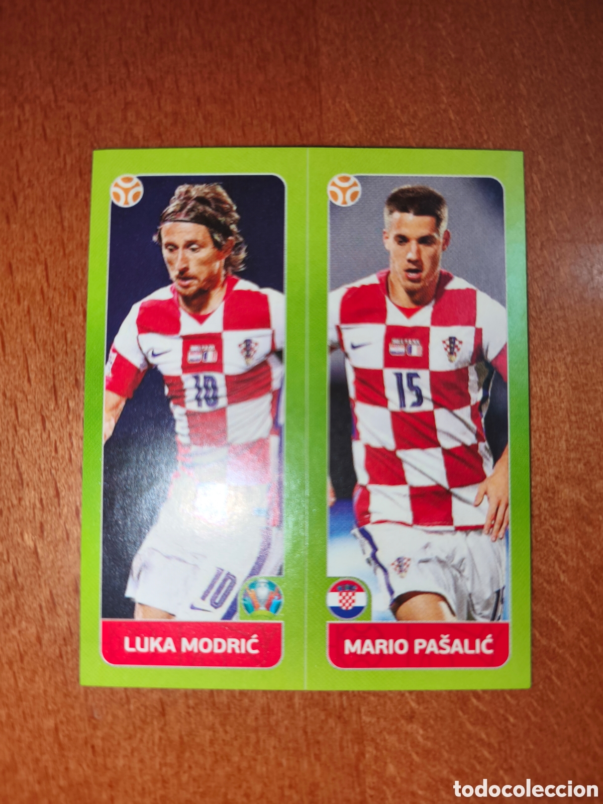 Cromos de F&uacute;tbol: Luka Modric/Mario Pasalic n&deg;371 Tournament Edition Euro 2020 Croacia