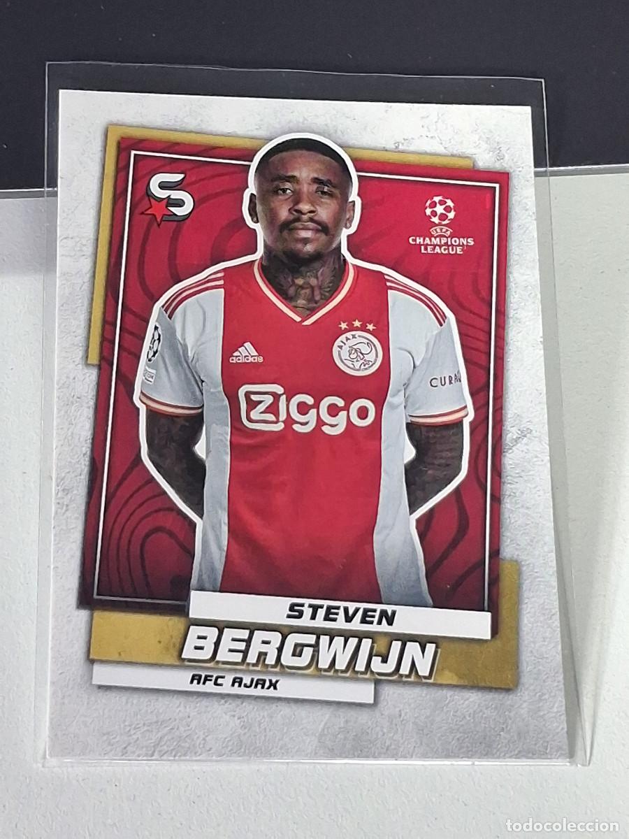 Fu&szlig;ball-Sticker: 154 STEVEN BERGWIJN AJAX TARJETA CROMO FUTBOL 2022-2023 TOPPS SUPERSTARS 22-23