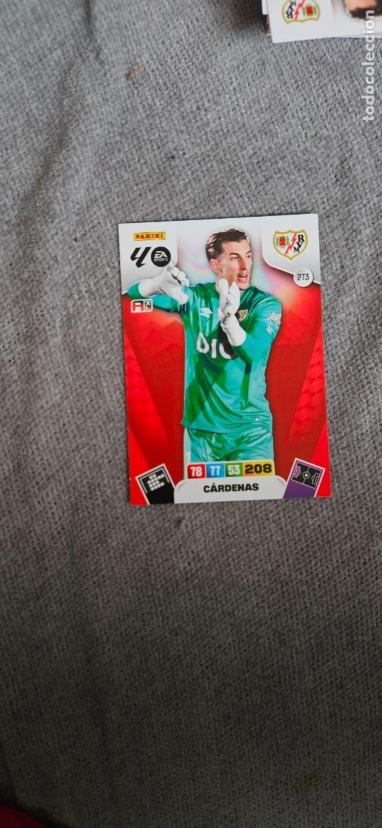 Fu&szlig;ball-Sticker: rayo vallecano cardenas 273 adrenalyn 2025 2026 25 26 trading card