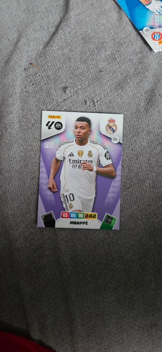 Cromos de F&uacute;tbol: adrenalyn 214 mbappe real madrid 2025 2026 25 26 trading card