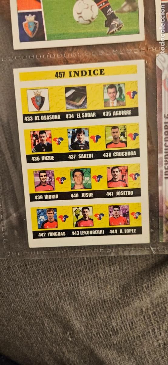Figurine di Calcio: osasuna 457 indice mundicromo 2002 2003 02 03 trading card