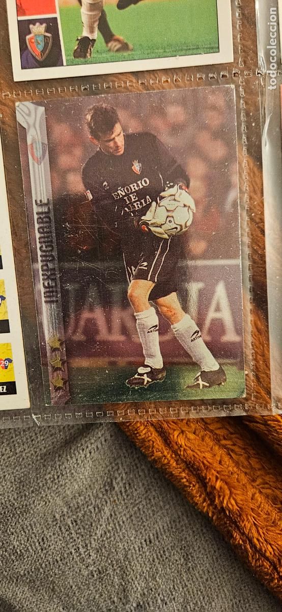 Figurine di Calcio: osasuna 458 unzue mundicromo 2002 2003 02 03 trading card