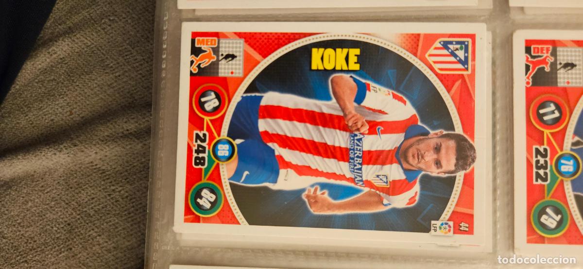 Cromos de f&uacute;tbol: atletico de madrid koke 44 adrelanyn 14 15 2014 2015 trading card