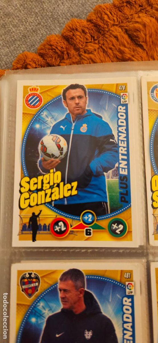 Football Stickers: entrenador 478 espa&ntilde;ol sergio gonzalez adrenalyn 2014 2014 14 15 trading card