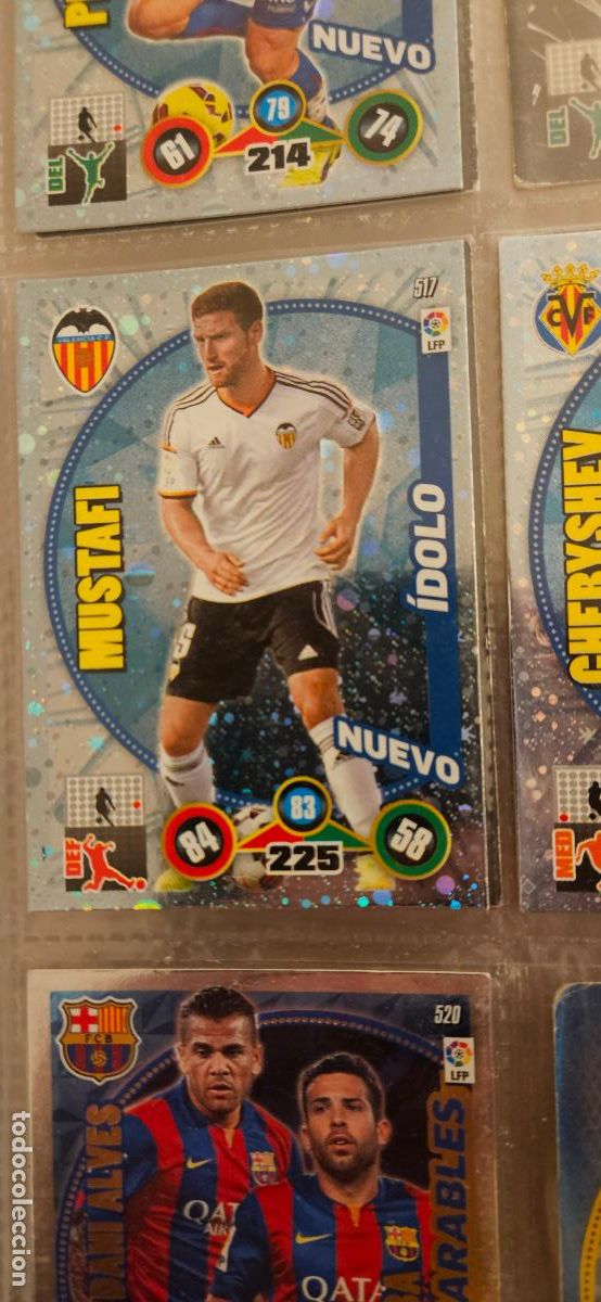 Football Stickers: mustafi valencia 517 adrenalyn 2014 2014 14 15 trading card