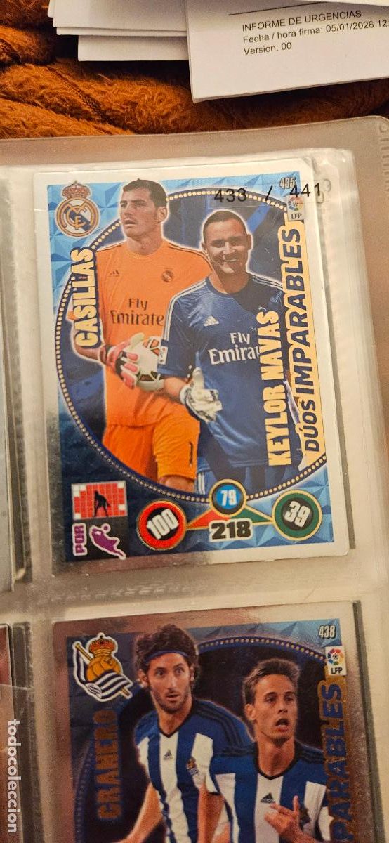 Figurine di Calcio: duos imparables 435 real madrid adrenalyn 2014 2015 14 15 trading card