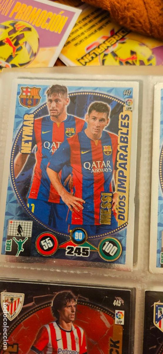 Cromos de f&uacute;tbol: duos imparables 442 barcelona adrenalyn 2014 2015 14 15 trading card