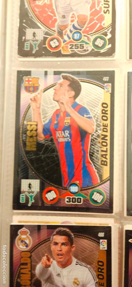 Cromos de Futebol: messi 463 messi balon de oro barcelona adrenalyn 2014 2015 14 15 trading card