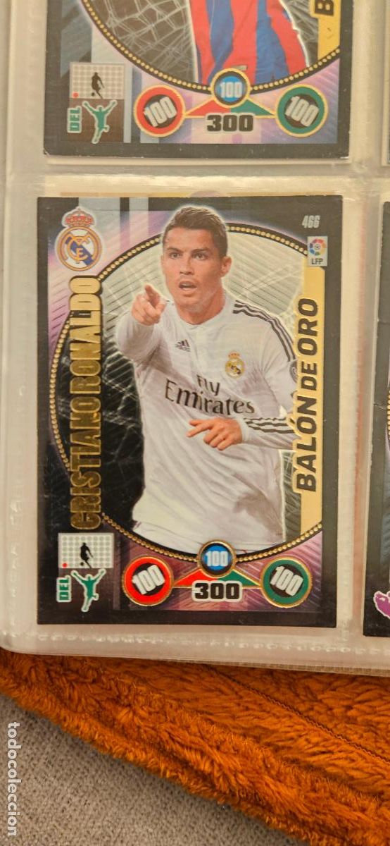 Figurine di Calcio: 466 real madrid cristiano ronaldo balon de oro adrenalyn 2014 2015 14 15 trading card