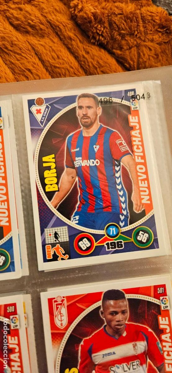 Fu&szlig;ball-Sticker: nuevo fichaje 498 borja eibar adrenalyn 2014 2014 14 15 trading card