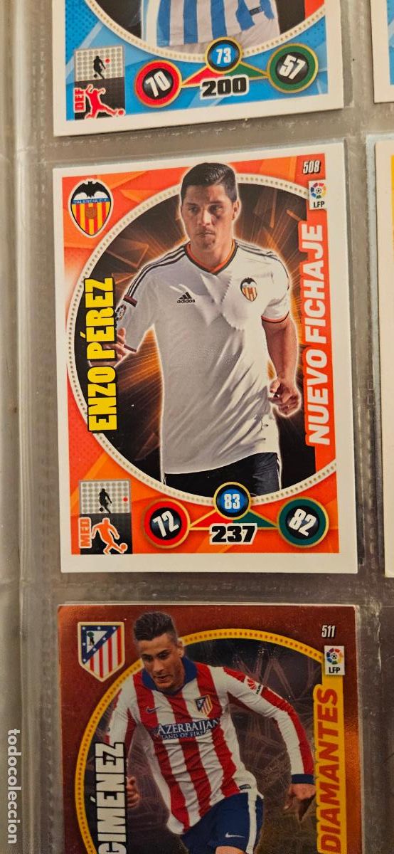 Fu&szlig;ball-Sticker: nuevo fichaje 508 enzo perez valencia adrenalyn 2014 2014 14 15 trading card