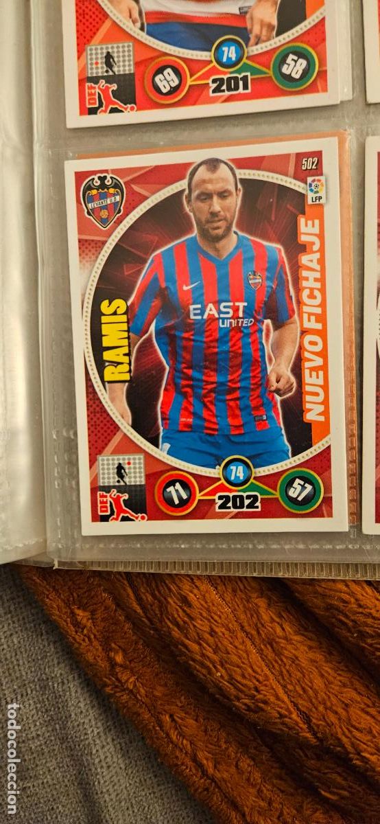 Fu&szlig;ball-Sticker: nuevo fichaje ramis levante 502 adrenalyn 2014 2014 14 15 trading card
