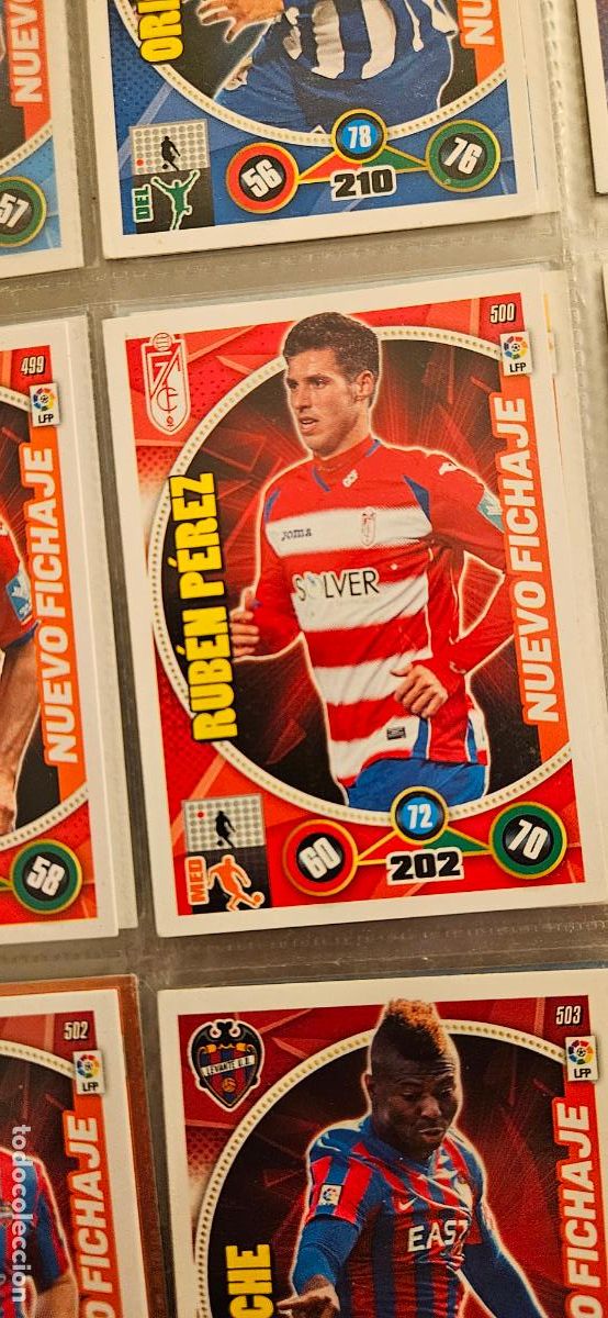 Fu&szlig;ball-Sticker: nuevo fichaje 500 ruben perez granada adrenalyn 2014 2014 14 15 trading card
