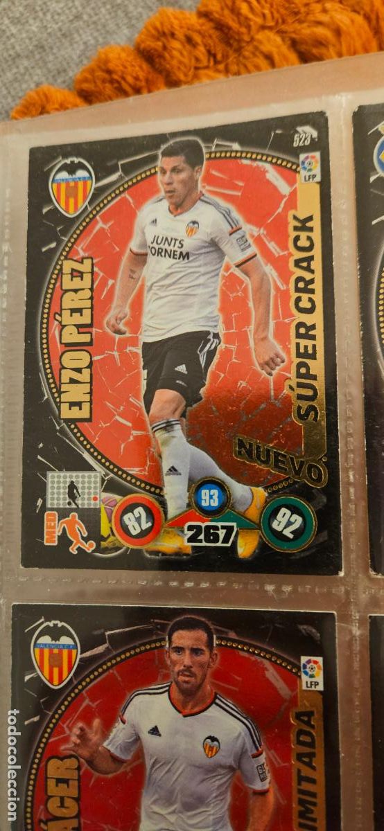 Figurine di Calcio: super crack nuevo valencia enzo perez 523 adrenalyn 2014 2014 14 15 trading card