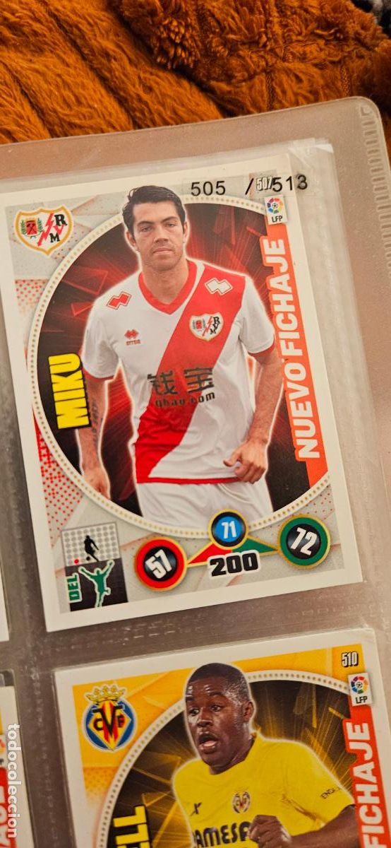 Fu&szlig;ball-Sticker: nuevo fichaje 507 miku rayo vallecnao adrenalyn 2014 2014 14 15 trading card