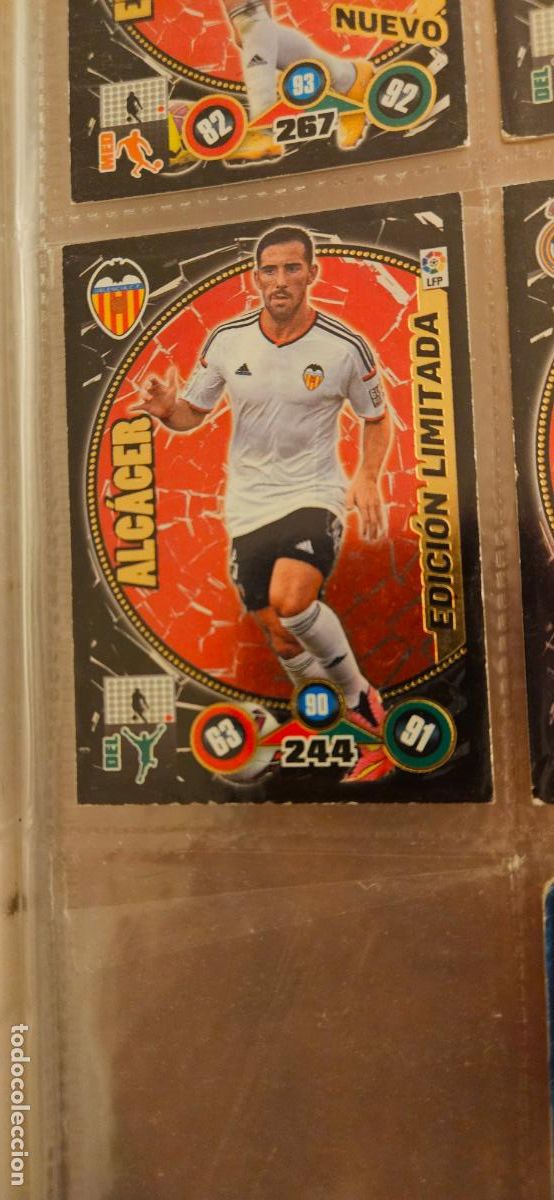 Fu&szlig;ball-Sticker: alcacer valencia edicion limitada adrenalyn 2014 2014 14 15 trading card