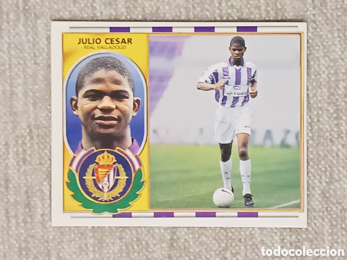 Cromos de F&uacute;tbol: Julio Cesar. Valladolid. 96 97.