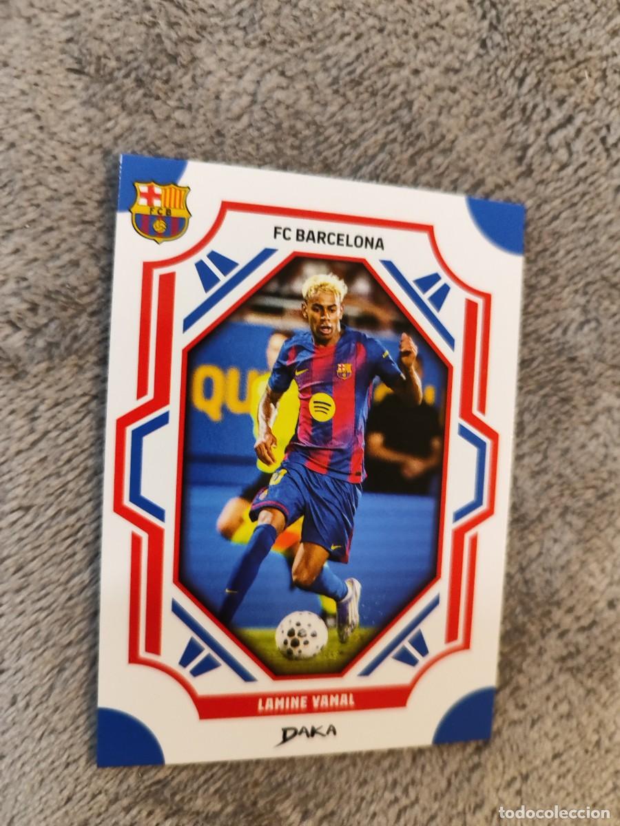 Cromos de F&uacute;tbol: FCB-5-B F.C. BARCELONA LAMINE YAMAL BARCELONA DAKA TOP AUDIENCE 2025 26 2026 25