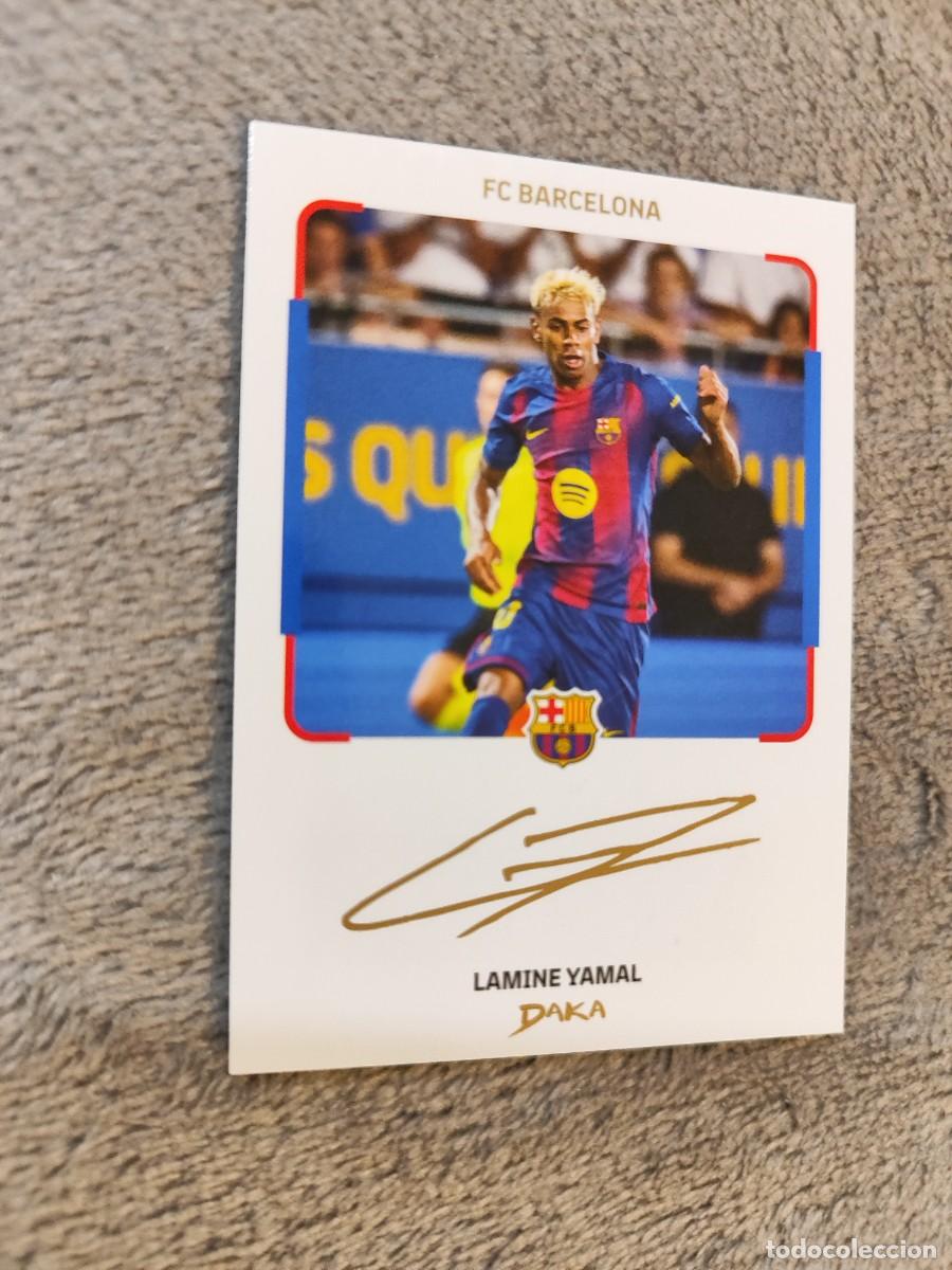 Cromos de F&uacute;tbol: IC-16 F.C. BARCELONA LAMINE YAMAL INSTANT CHEKI DAKA TOP AUDIENCE 2025 26 2026 25
