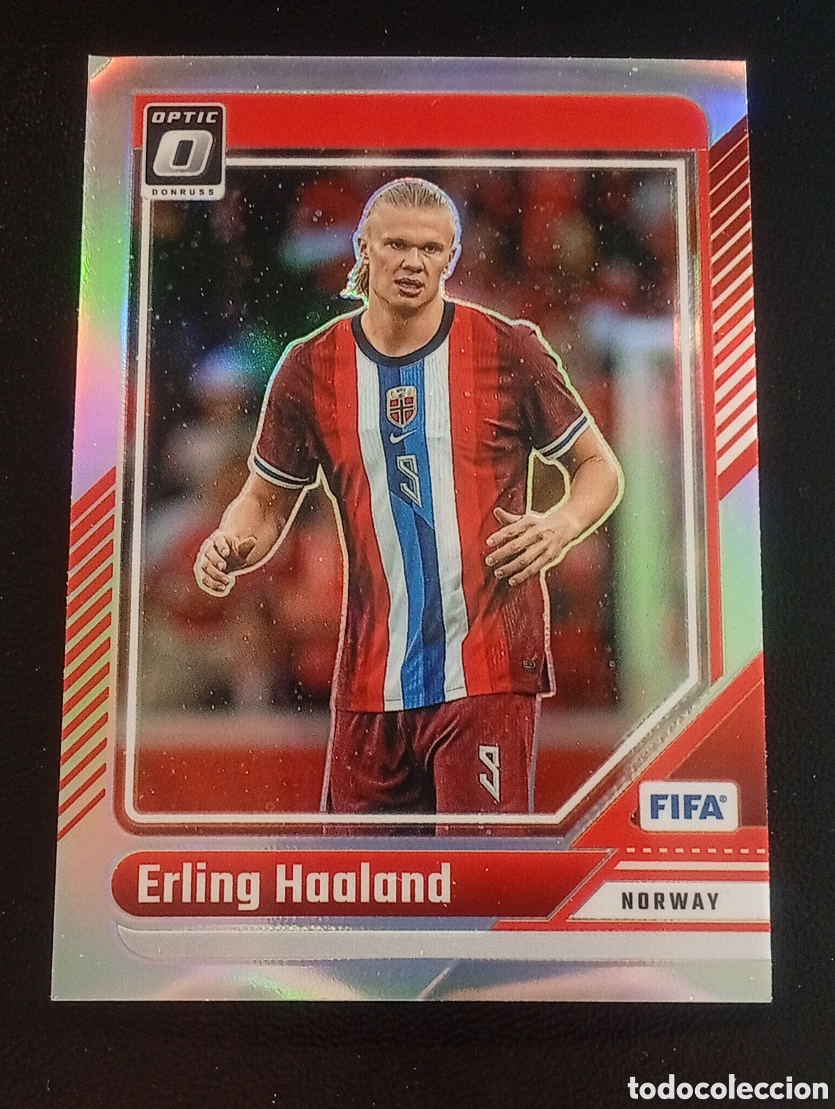 Cromos de f&uacute;tbol: 96 paralela optic prizm HAALAND NORWAY CITY PANINI DONRUSS FIFA 2024 2025 24 25 TOPPS
