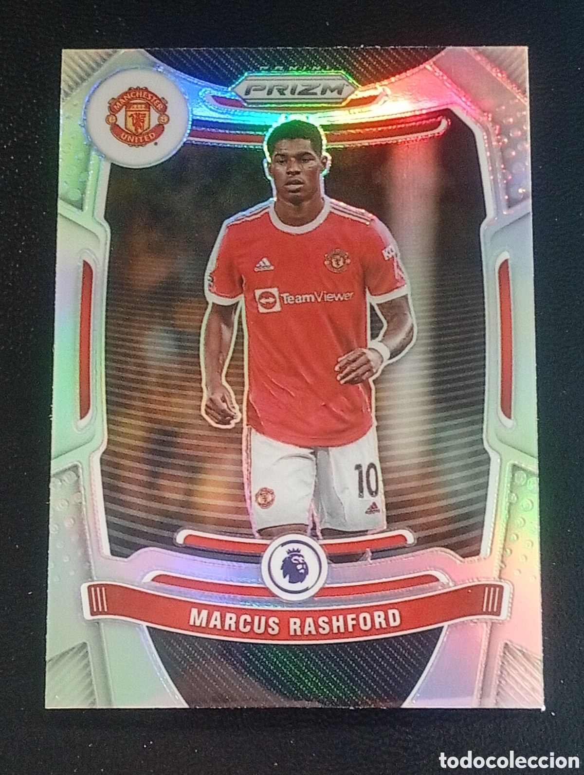 Cromos de Futebol: 282 paralela prizm MARCUS RASHFORD UNITED PANINI PREMIER LEAGUE 2021 2022 21 22 CROMOS CARDS TOPPS