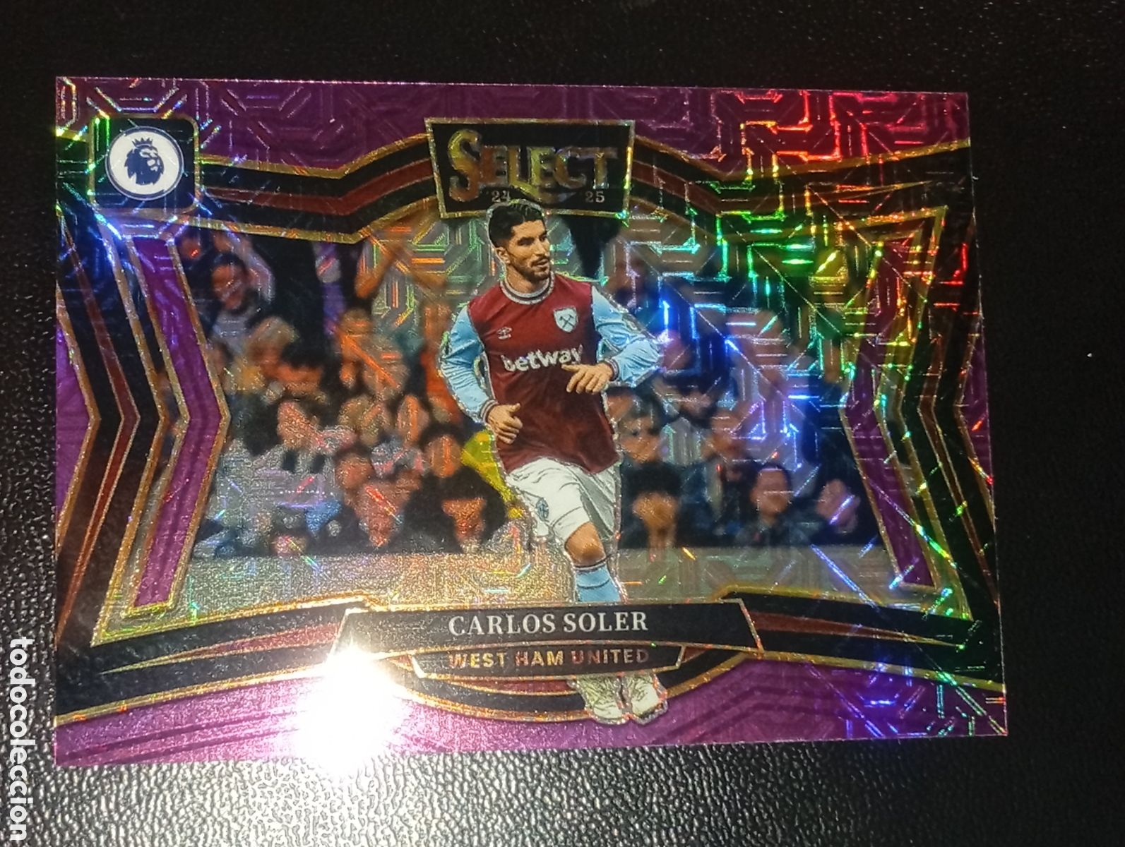 Fu&szlig;ball-Sticker: 239 paralela prizm CARLOS SOLER WEST HAM 2024 2025 24 25 SELECT PREMIER LEAGUE CROMOS CARDS TOPPS