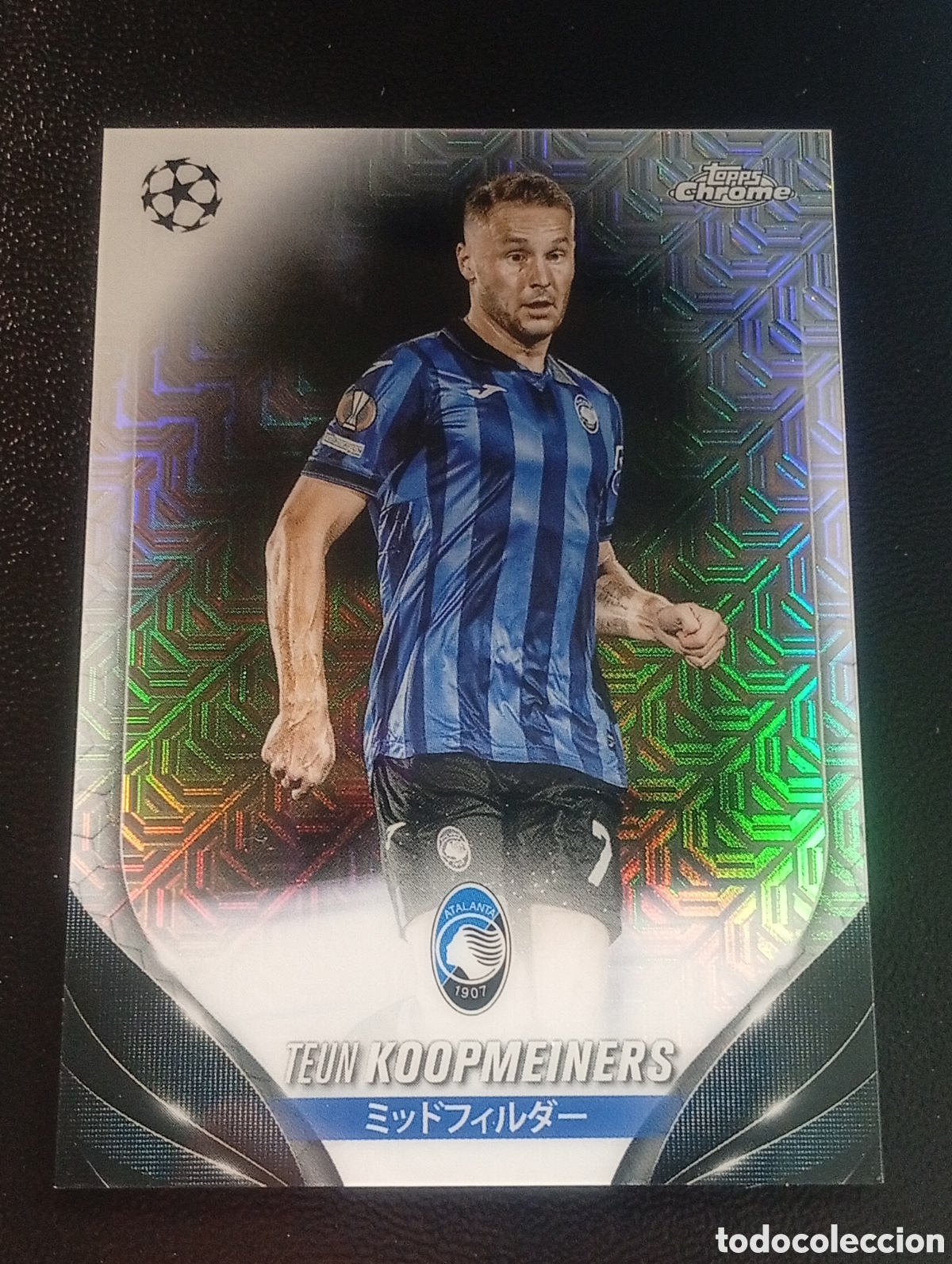 Cromos de f&uacute;tbol: 88 paralela KOOPMEINERS ATALANTA TOPPS CHROME 2023 2024 24 MATCH ATTAX MEGACRACKS PANINI JAPON