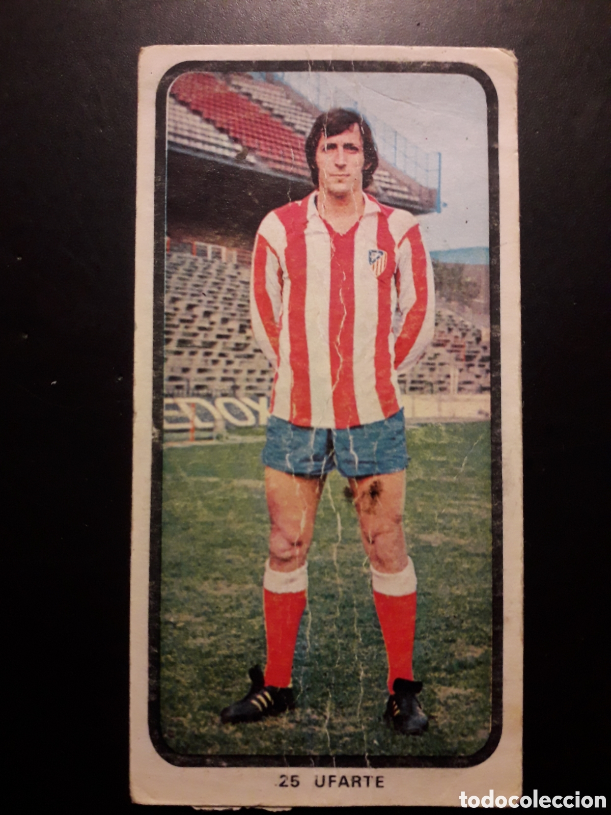 Cromos de F&uacute;tbol: UFARTE AT MADRID N&deg; 25 RUIZ ROMERO 73 74 1973 1974, DESPEGADO, DEFECTUOSO PEDIDO M&Iacute;NIMO 3&euro;