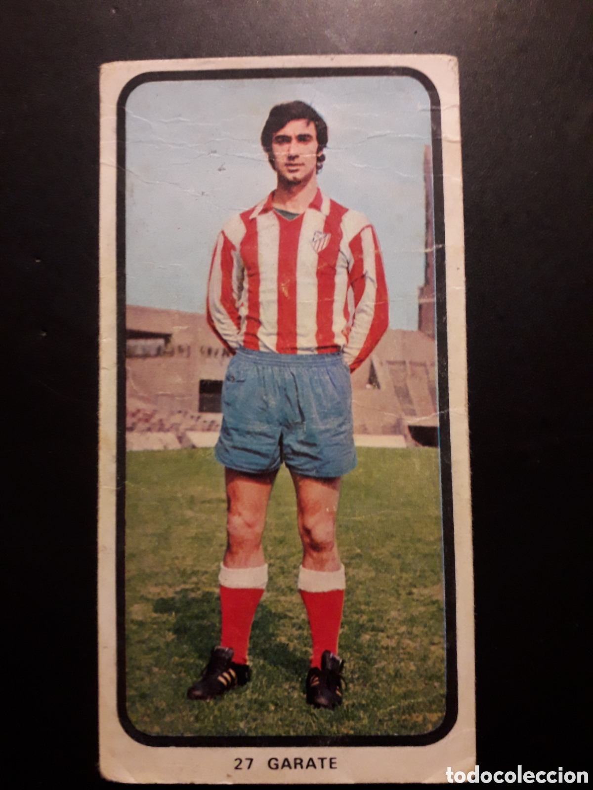 Cromos de F&uacute;tbol: G&Aacute;RATE AT MADRID N&deg; 27 RUIZ ROMERO 73 74 1973 1974, DESPEGADO, ARRUGAS PEDIDO M&Iacute;NIMO 3&euro;