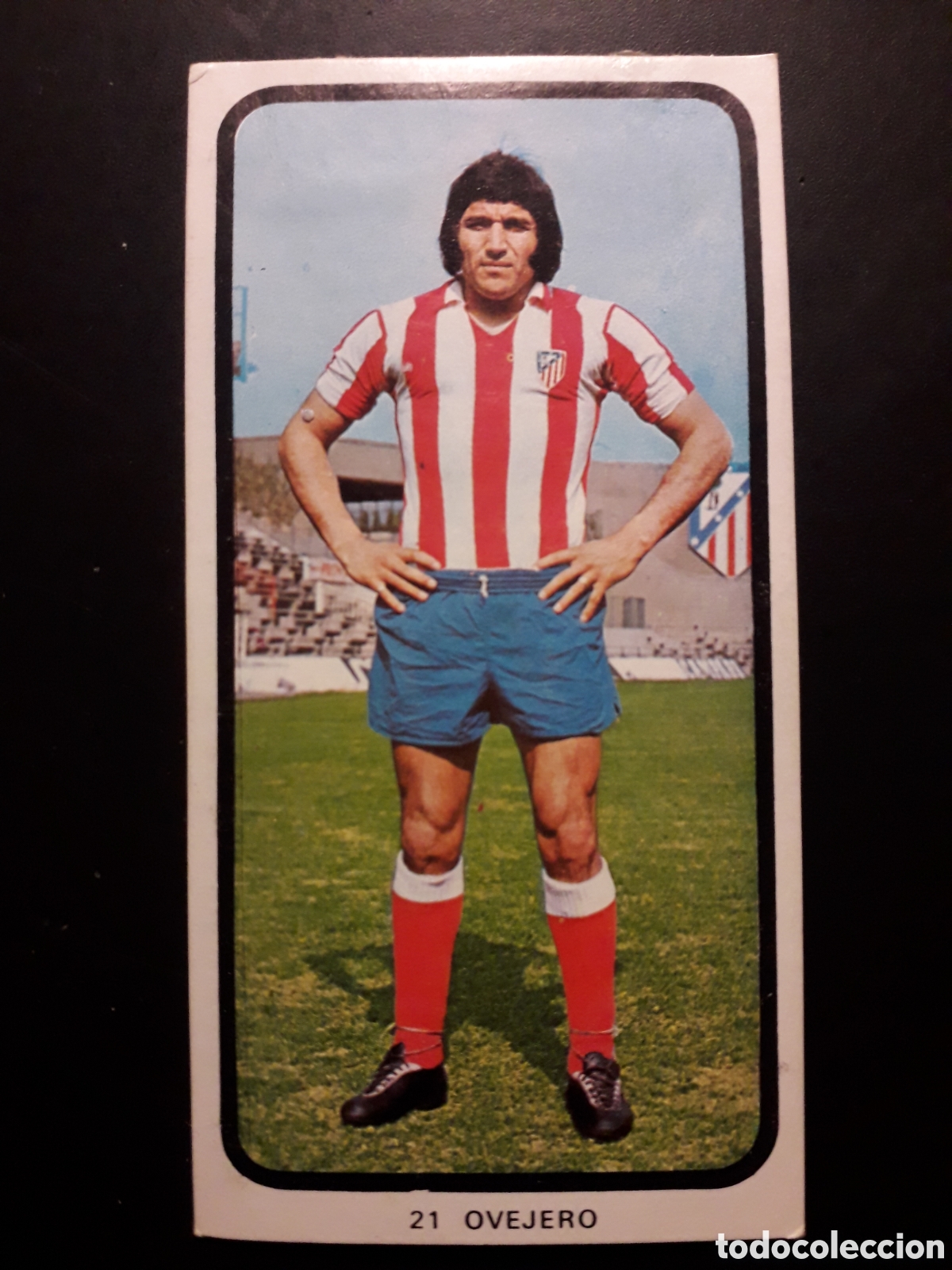 Cromos de F&uacute;tbol: OVEJERO AT MADRID N&deg; 21 RUIZ ROMERO 73 74 1973 1974, DESPEGADO, PEDIDO M&Iacute;NIMO 3&euro;