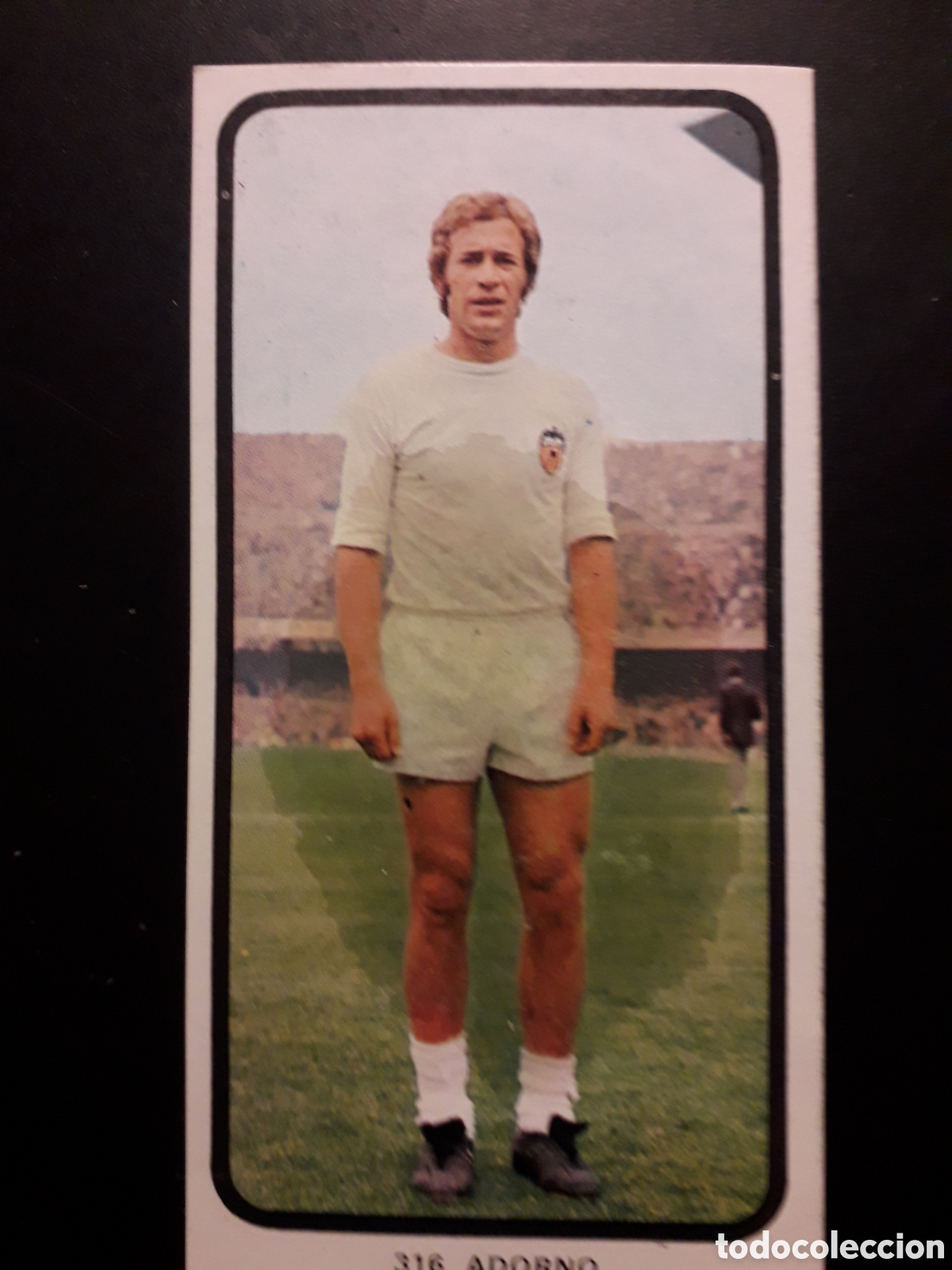 Cromos de F&uacute;tbol: ADORNO VALENCIA CF N&deg; 312 RUIZ ROMERO 73 74 1973 1974, DESPEGADO, MANCHA PEDIDO M&Iacute;NIMO 3&euro;