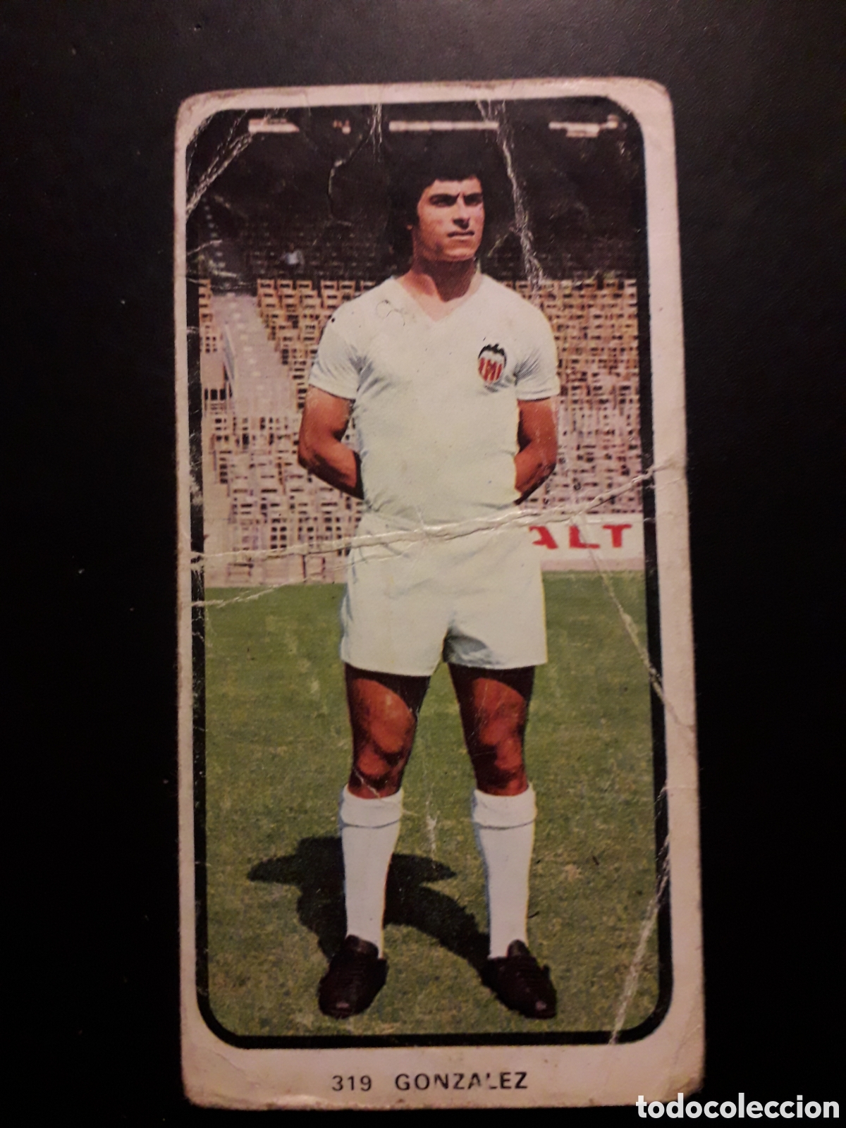 Cromos de F&uacute;tbol: GONZ&Aacute;LEZ VALENCIA CF N&deg; 319 RUIZ ROMERO 73 74 1973 1974, DESPEGADO, DEFECTUOSO PEDIDO M&Iacute;NIMO 3&euro;