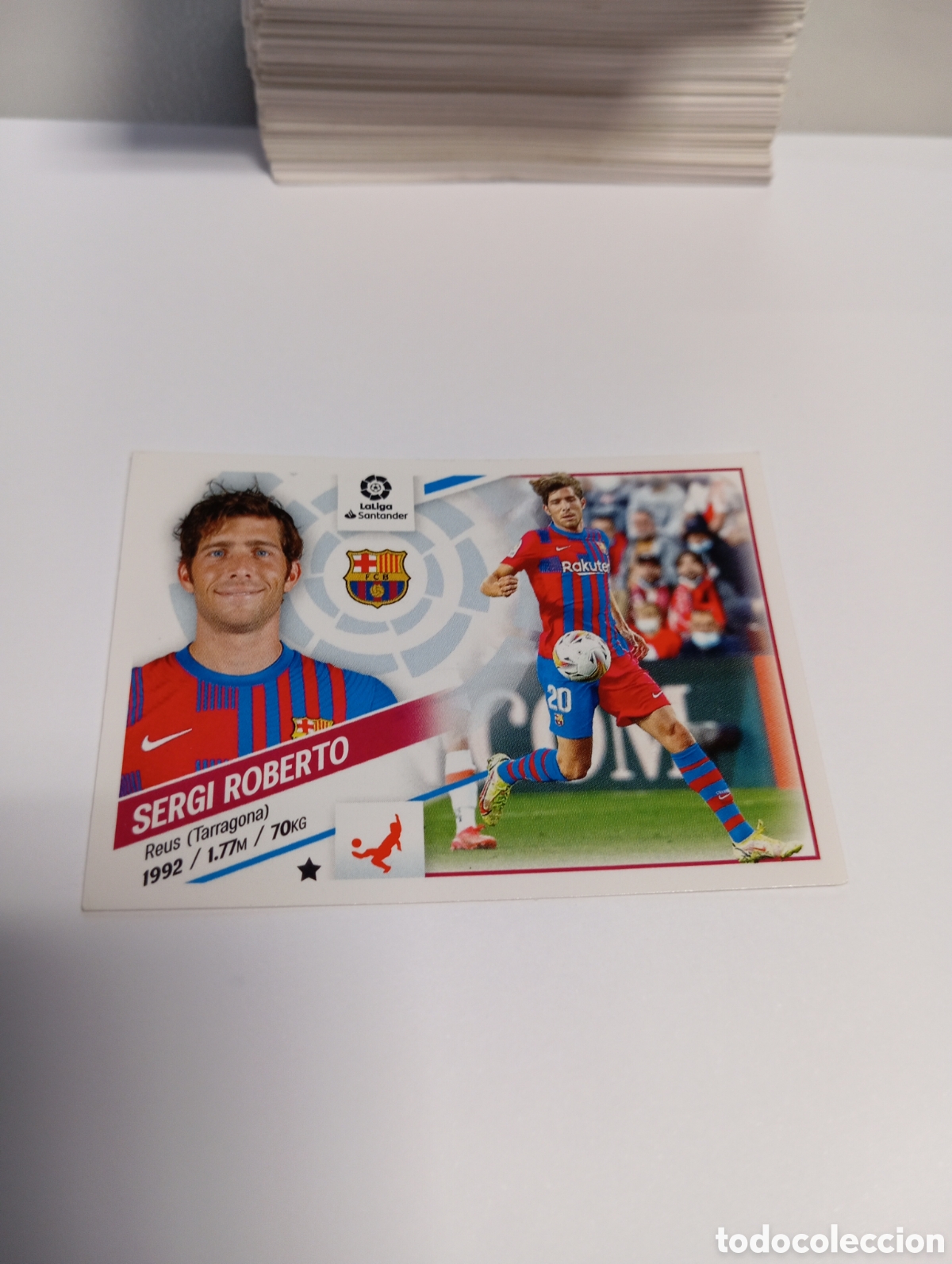Fu&szlig;ball-Sticker: Sergi Roberto 6 BARCELONA LIGA 22-23 LIGA ESTE 2022 2023