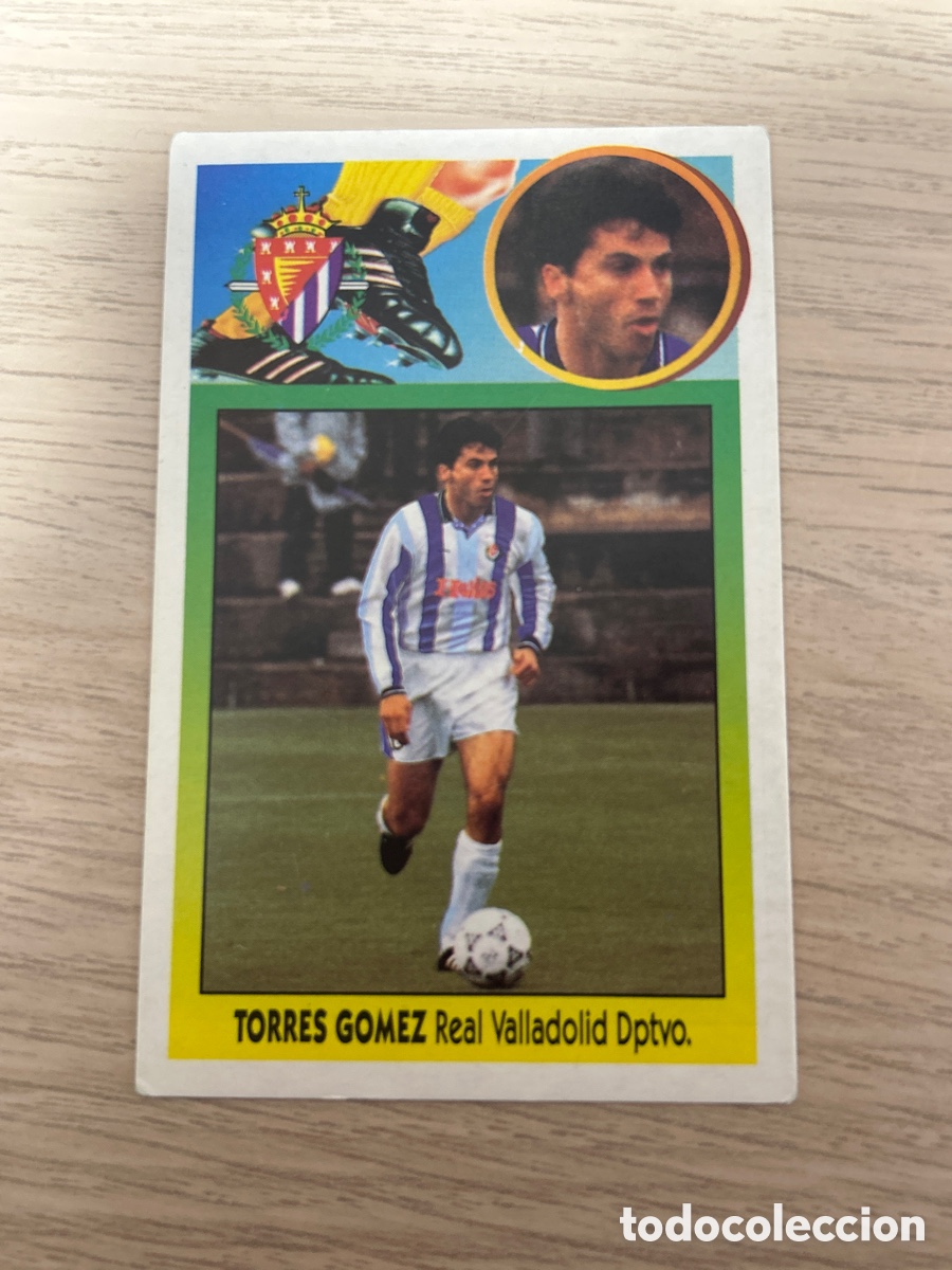 Football Stickers: TORRES GOMEZ VALLADOLID FICHAJE 9 CARTON LIGA ESTE 1993 1994 93 94 NUNCA PEGADO SIN PEGAR