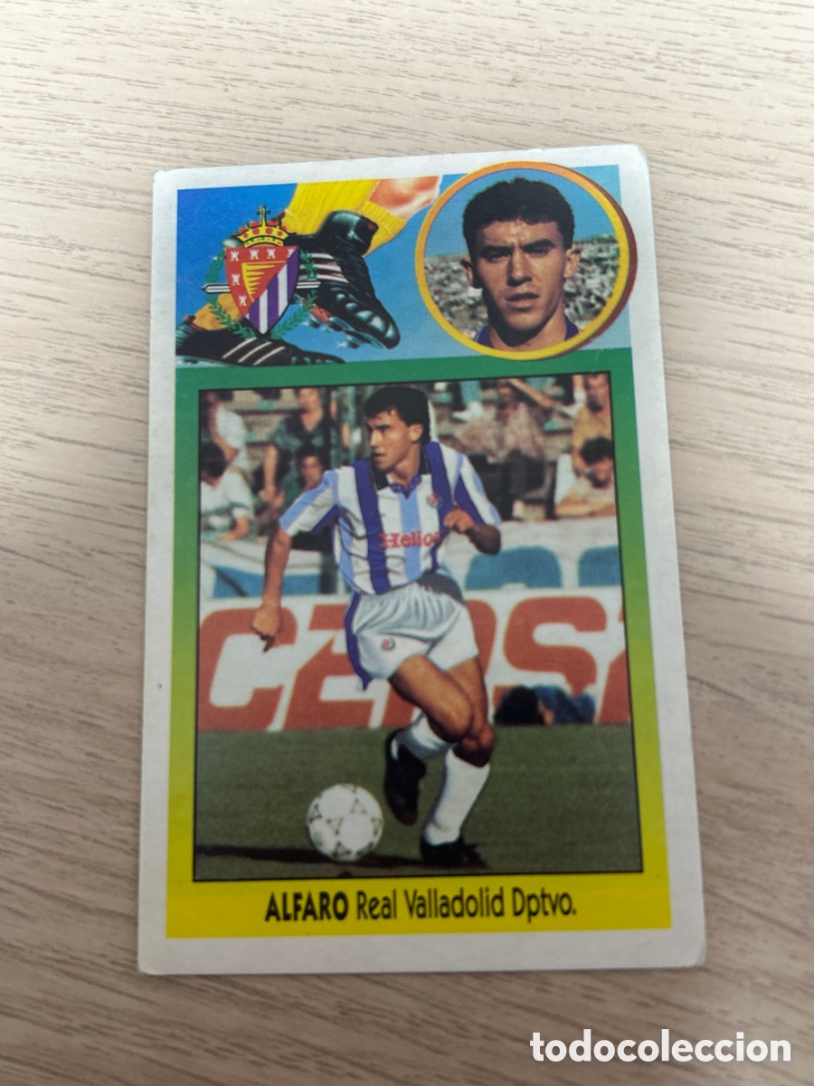 Football Stickers: ALFARO VALLADOLID COLOCA CARTON LIGA ESTE 1993 1994 93 94 NUNCA PEGADO SIN PEGAR