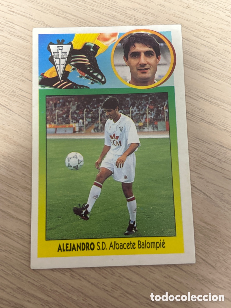 Football Stickers: ALEJANDRO ALBACETE COLOCA CARTON LIGA ESTE 1993 1994 93 94 NUNCA PEGADO SIN PEGAR