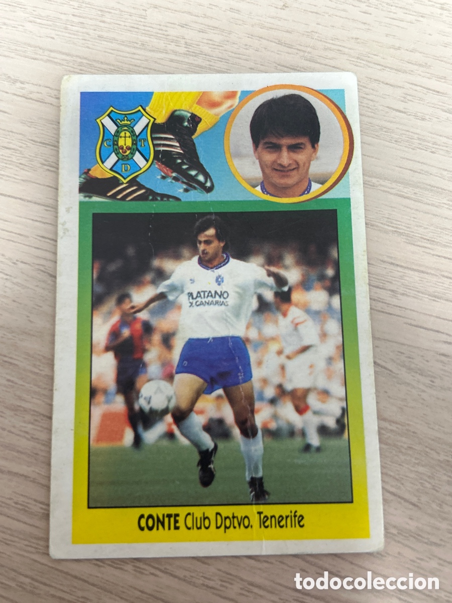 Cartes &agrave; collectionner de Football: CONTE TENERIFE FICHAJE 15 LIGA ESTE 1993 1994 93 94 CARTON NUNCA PEGADO