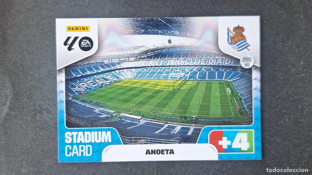 Figurine di Calcio: L1 ESTADIO ANOETA REAL SOCIEDAD 289BIS ADRENALYN XL LIGA 2025/2026 25 26 PANINI