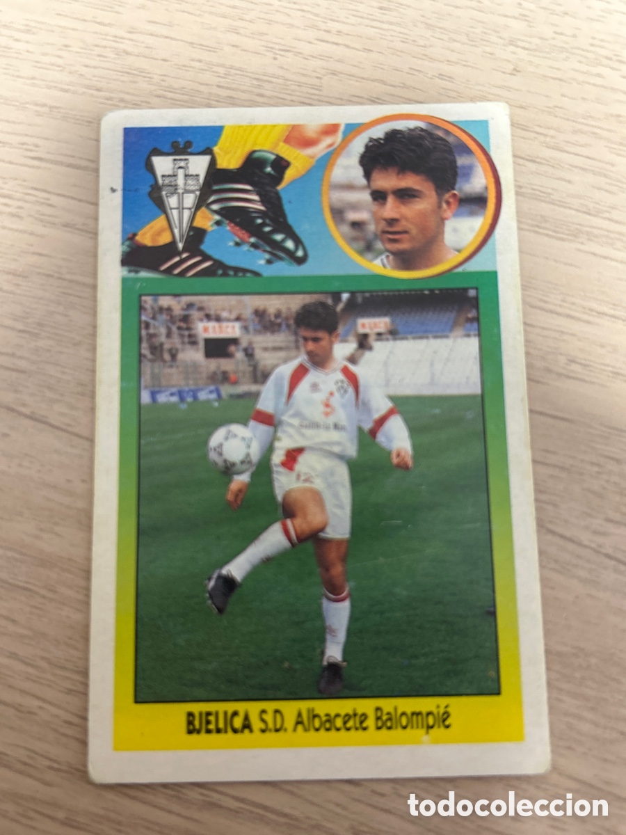 Cartes &agrave; collectionner de Football: BJELICA ALBACETE COLOCA CARTON LIGA ESTE 1993 1994 93 94 NUNCA PEGADO SIN PEGAR