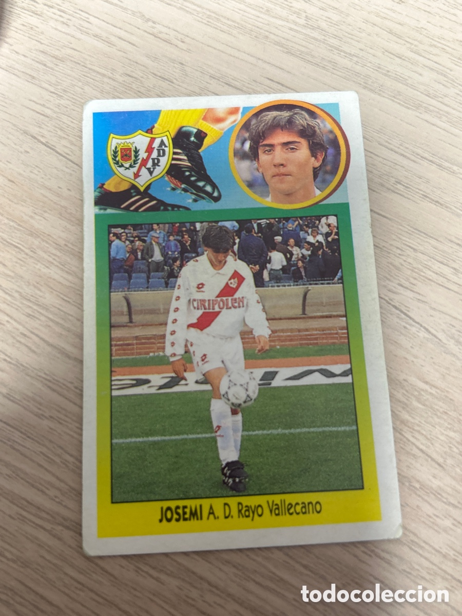 Cartes &agrave; collectionner de Football: JOSEMI RAYO VALLECANO COLOCA CARTON LIGA ESTE 1993 1994 93 94 NUNCA PEGADO SIN PEGAR