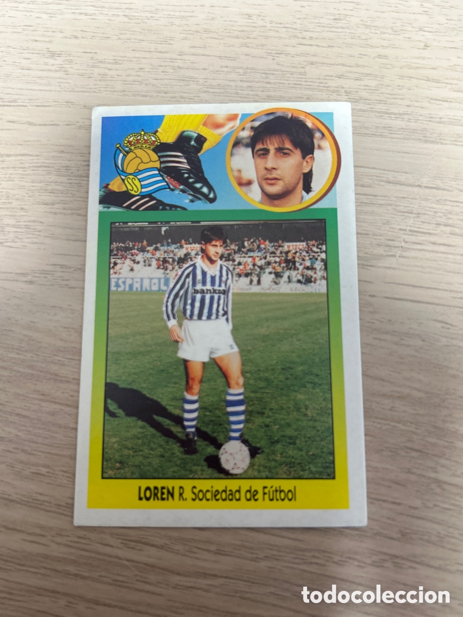Cartes &agrave; collectionner de Football: LOREN REAL SOCIEDAD FICHAJE 7 CARTON LIGA ESTE 1993 1994 93 94 NUNCA PEGADO SIN PEGAR