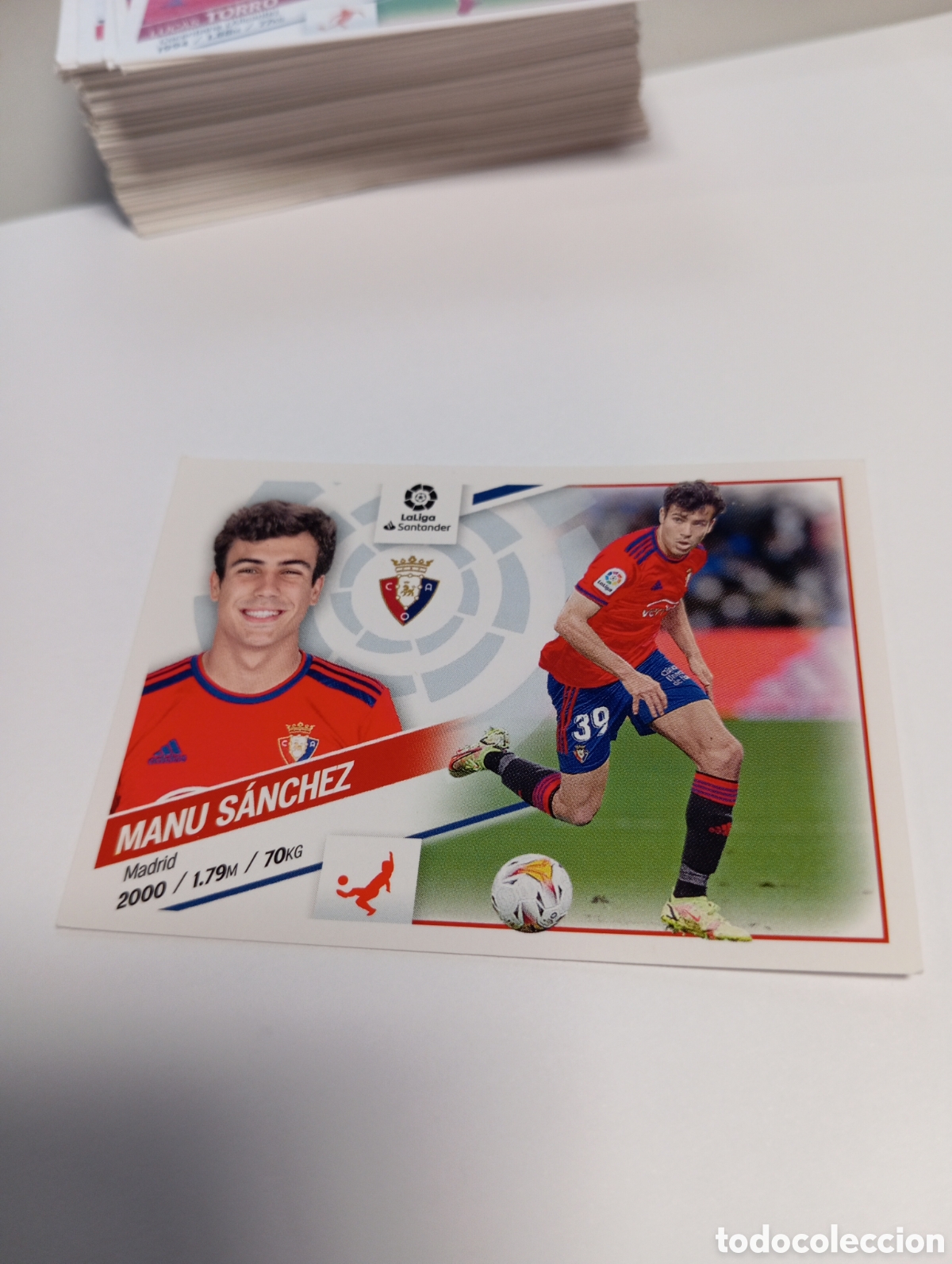 Fu&szlig;ball-Sticker: Manu S&aacute;nchez 10 OSASUNA LIGA 22-23 ESTE 2022 2023 PANINI